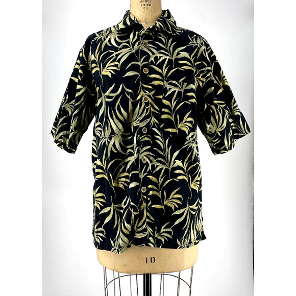 OP Sport Mens Vintage Hawaiian Casual Button Front Cotton Shirt Size Small - Picture 1 of 8